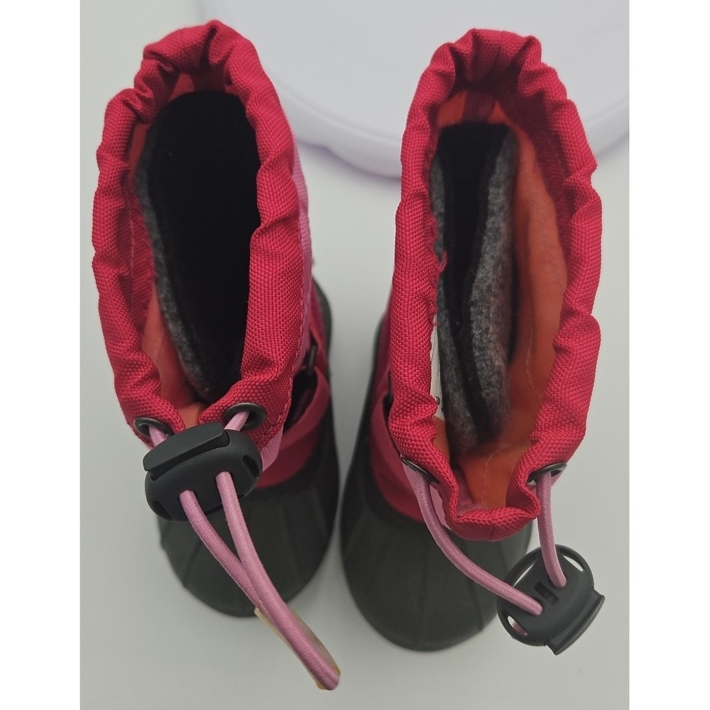 COLUMBIA Kids Pink Powderbug Plus II *NWOB* Toddler Kids SLIP ON Snow Boot Sz 6 - Picture 8 of 13